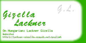 gizella lackner business card